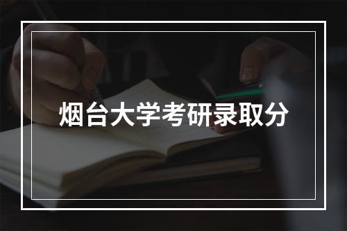 烟台大学考研录取分