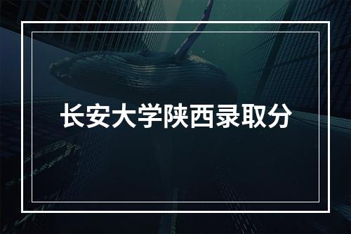 长安大学陕西录取分