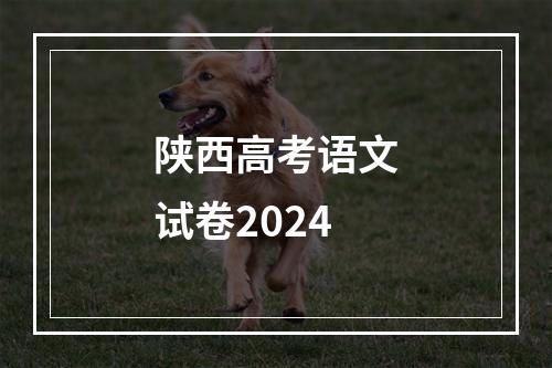 陕西高考语文试卷2024