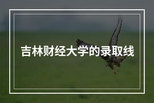 吉林财经大学的录取线