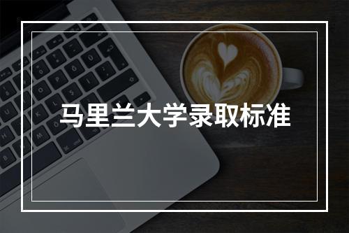 马里兰大学录取标准