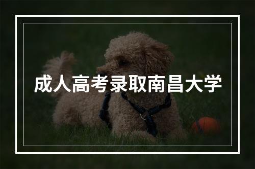 成人高考录取南昌大学