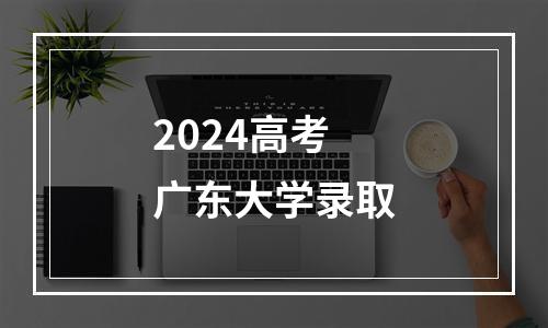 2024高考广东大学录取