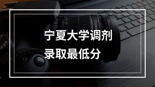 宁夏大学调剂录取最低分