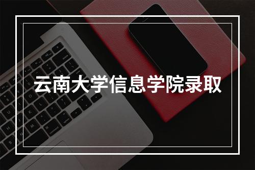 云南大学信息学院录取