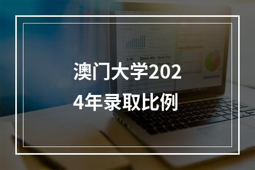 澳门大学2024年录取比例