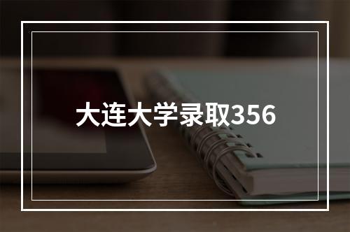 大连大学录取356