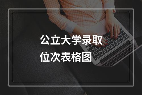 公立大学录取位次表格图