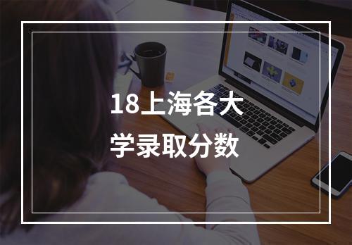 18上海各大学录取分数