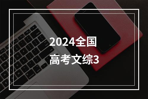 2024全国高考文综3