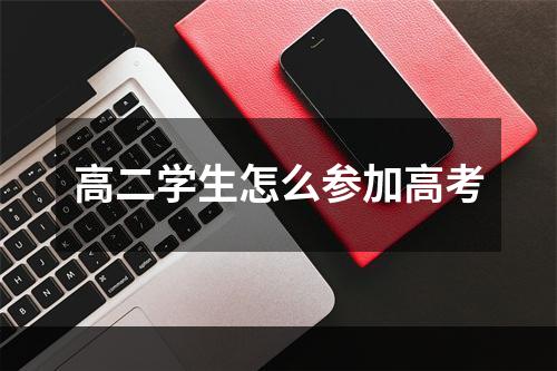 高二学生怎么参加高考