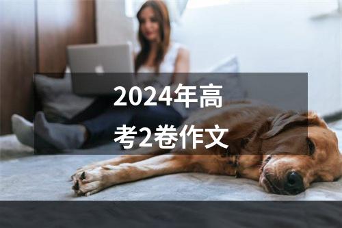 2024年高考2卷作文