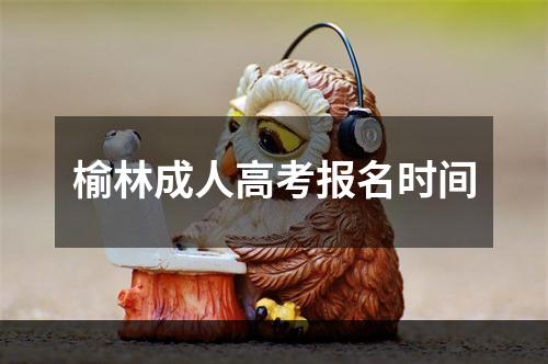 榆林成人高考报名时间