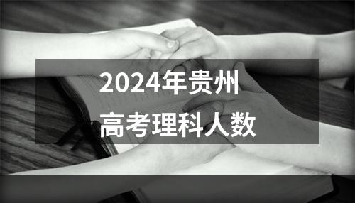 2024年贵州高考理科人数