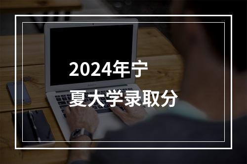 2024年宁夏大学录取分