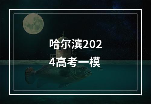 哈尔滨2024高考一模