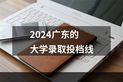 2024广东的大学录取投档线