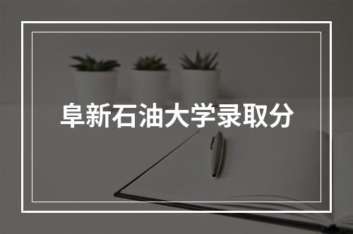 阜新石油大学录取分