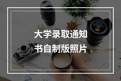 大学录取通知书自制版照片