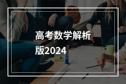 高考数学解析版2024