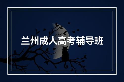 兰州成人高考辅导班