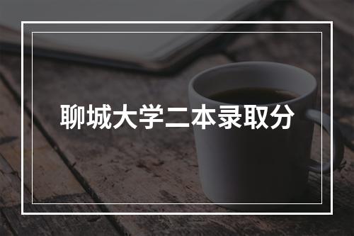 聊城大学二本录取分