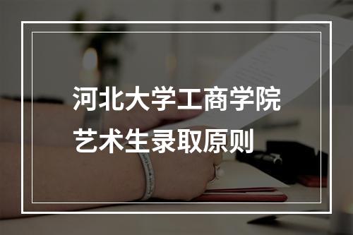 河北大学工商学院艺术生录取原则