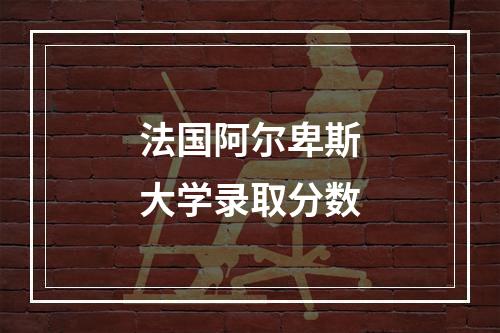 法国阿尔卑斯大学录取分数