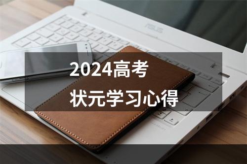 2024高考状元学习心得