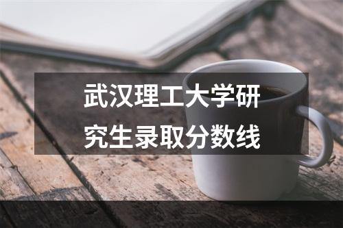 武汉理工大学研究生录取分数线