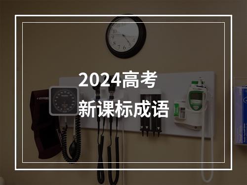 2024高考新课标成语