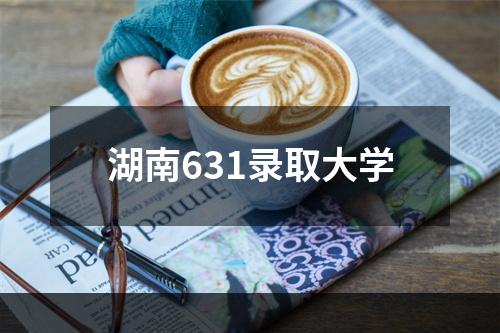 湖南631录取大学