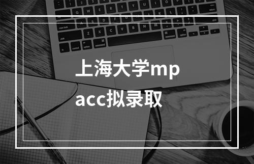 上海大学mpacc拟录取