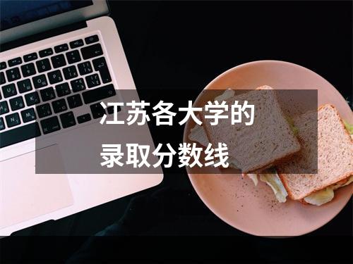 冮苏各大学的录取分数线