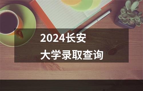 2024长安大学录取查询