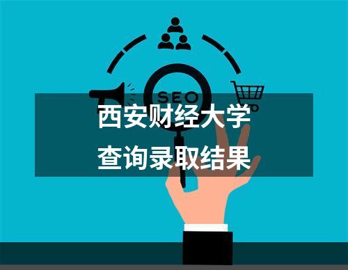 西安财经大学查询录取结果