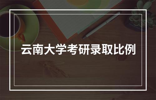 云南大学考研录取比例