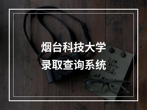 烟台科技大学录取查询系统