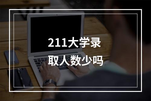 211大学录取人数少吗