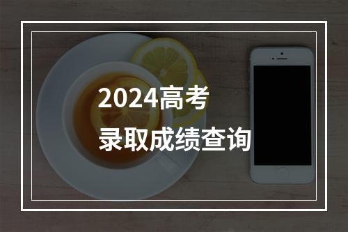 2024高考录取成绩查询