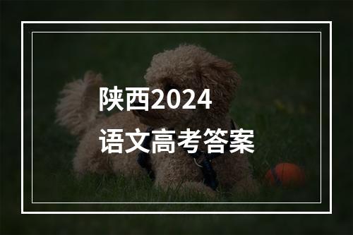 陕西2024语文高考答案