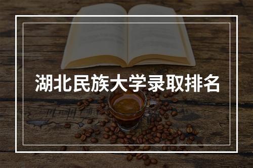 湖北民族大学录取排名