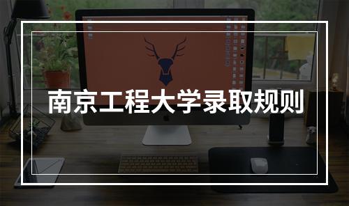 南京工程大学录取规则