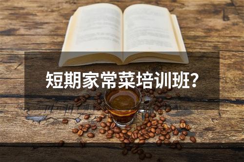 短期家常菜培训班？