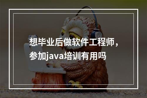 想毕业后做软件工程师，参加java培训有用吗