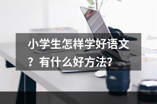 小学生怎样学好语文？有什么好方法？