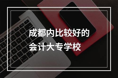 成都内比较好的会计大专学校