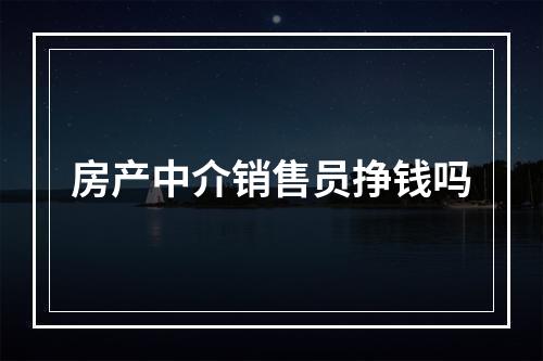 房产中介销售员挣钱吗