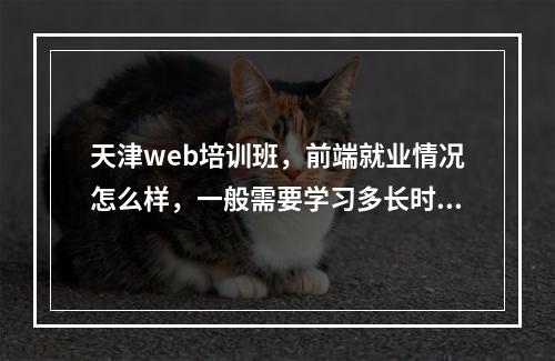 天津web培训班，前端就业情况怎么样，一般需要学习多长时间啊？