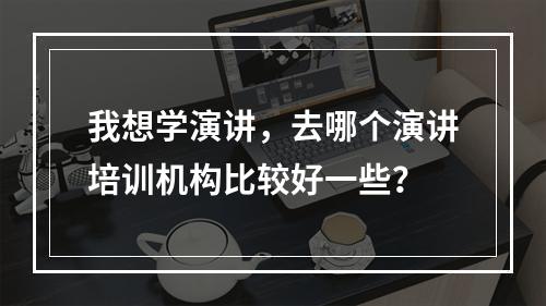 我想学演讲，去哪个演讲培训机构比较好一些？